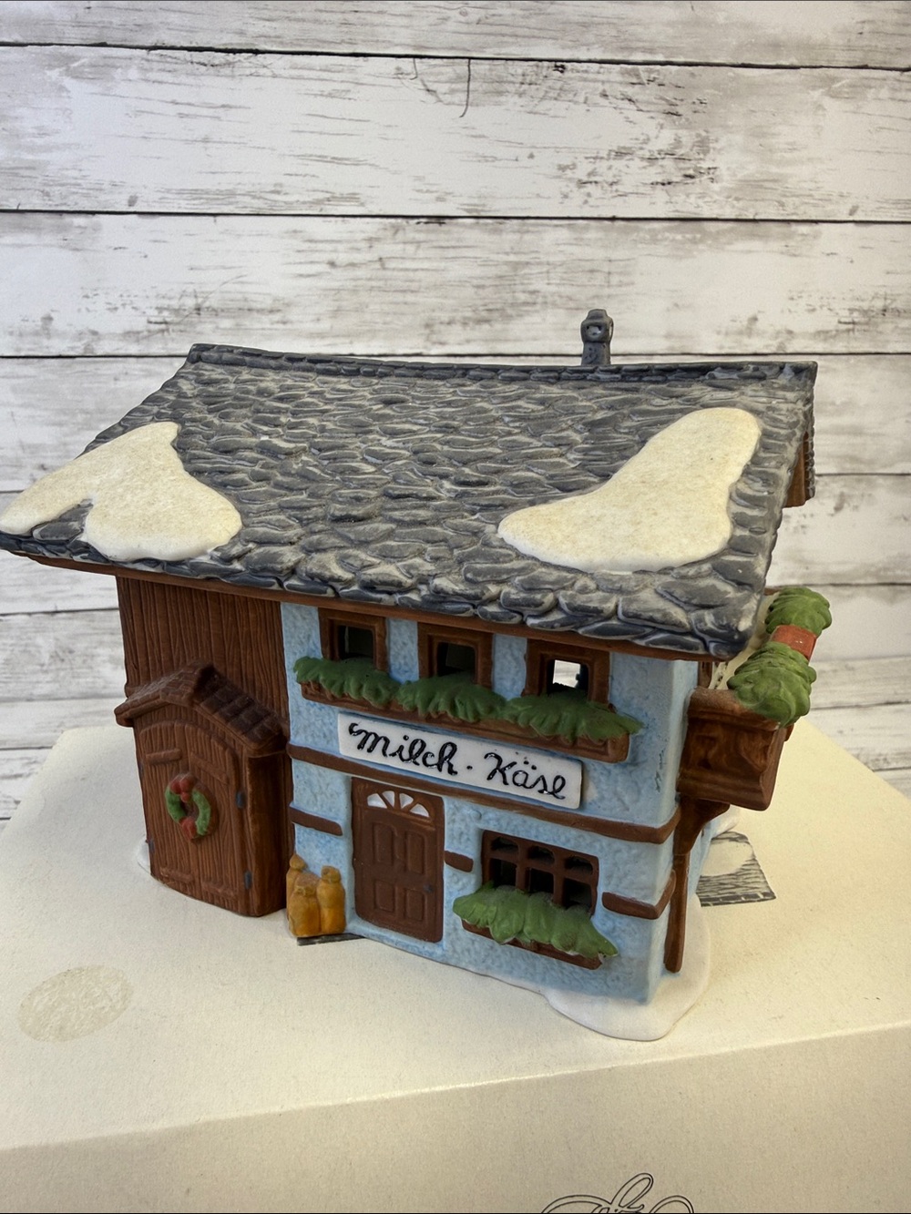 Department 56 MILCH-KASE Alpine Village Series Christmas Village 1986